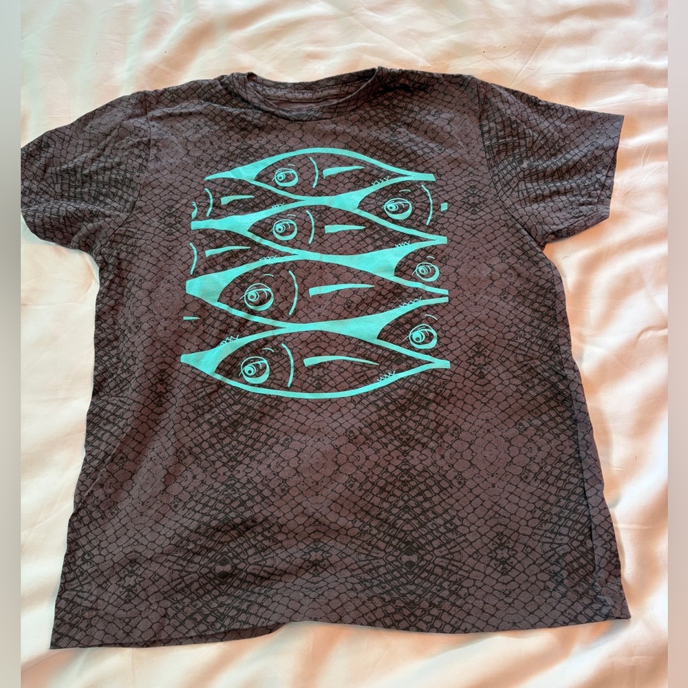 Tini Mani fish tee shirt, youth, 8